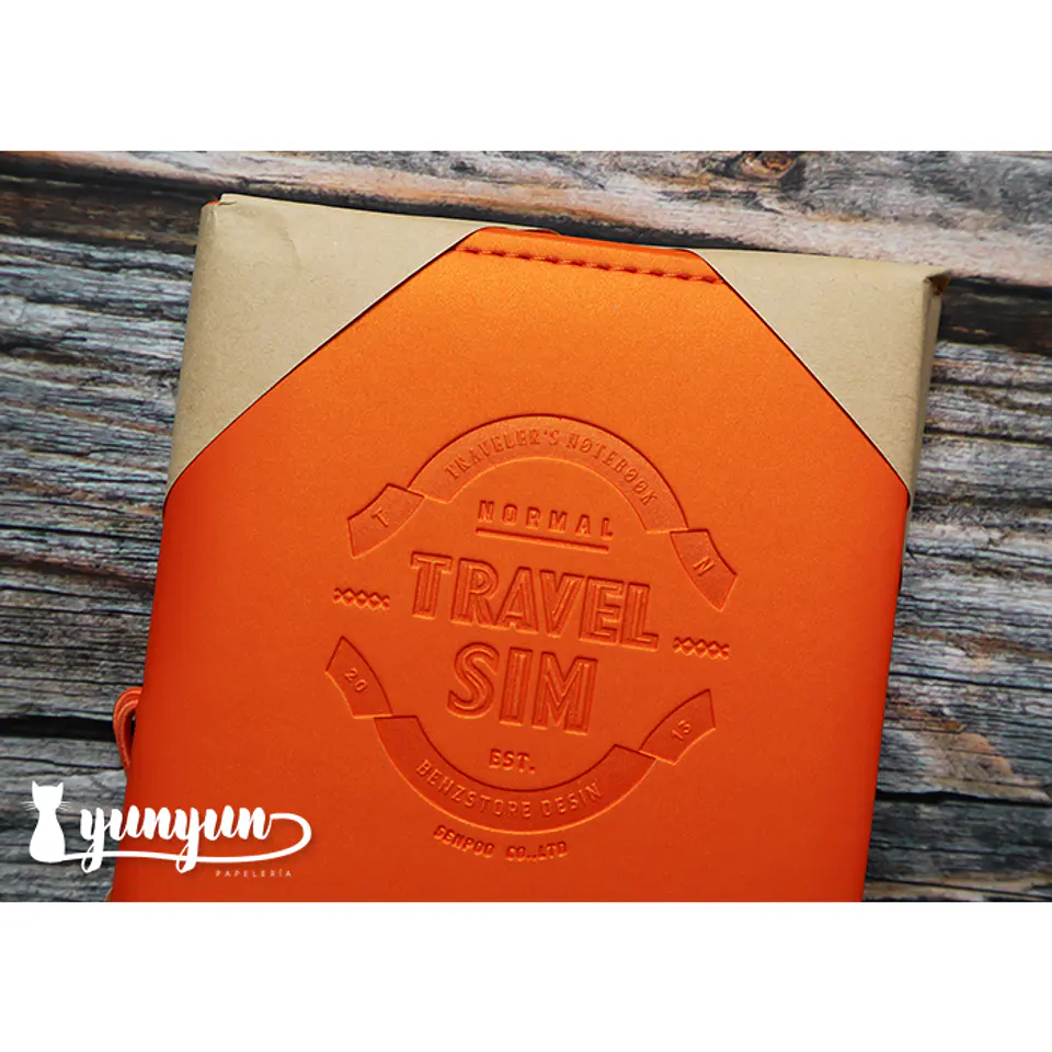 Libreta Travel Sim Naranja - 14x10,2cm 9