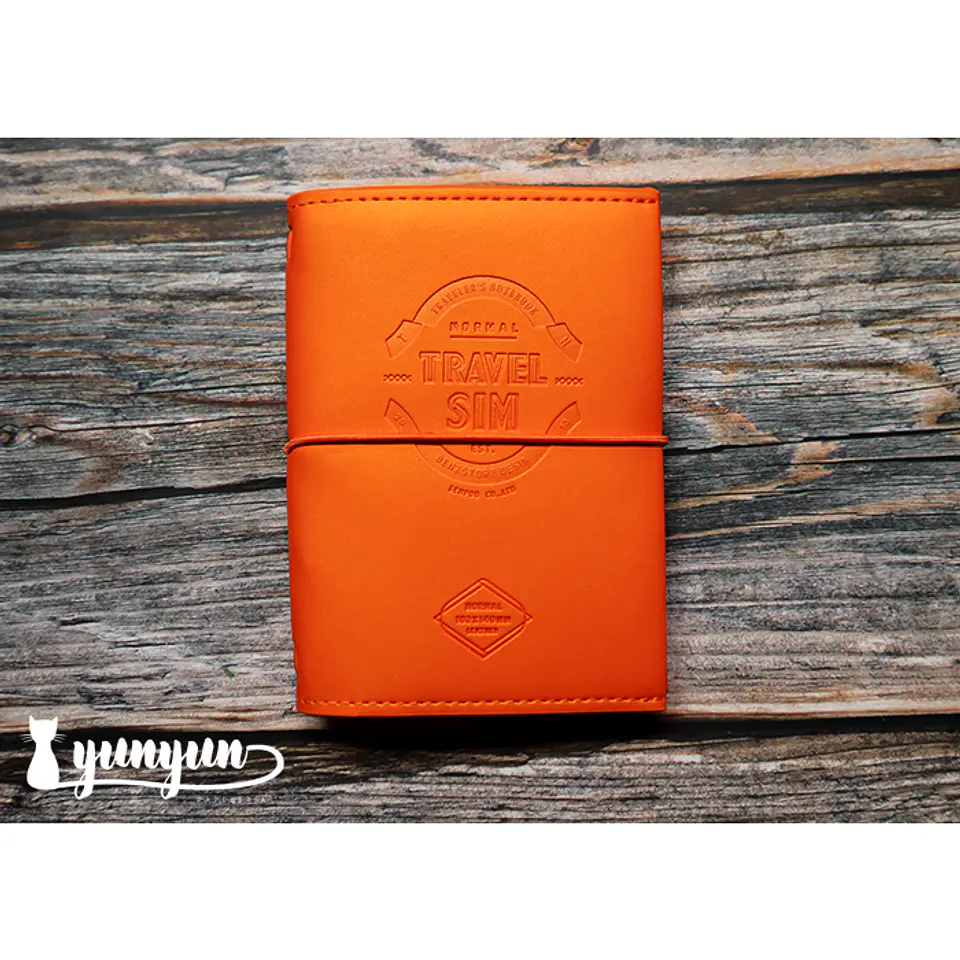 Libreta Travel Sim Naranja - 14x10,2cm 1