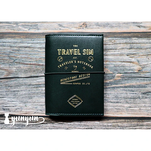 Libreta Travel Sim Verde Oscuro - 14x10,2cm
