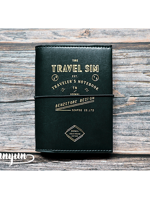 Libreta Travel Sim Verde Oscuro - 14x10,2cm