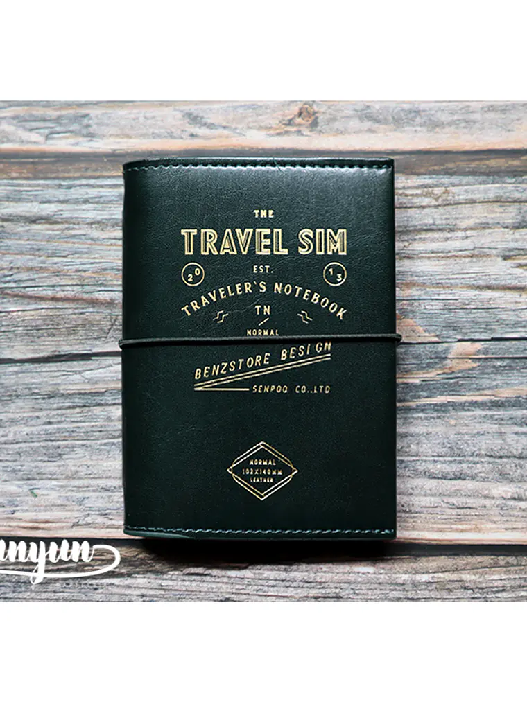 Libreta Travel Sim Verde Oscuro - 14x10,2cm 1