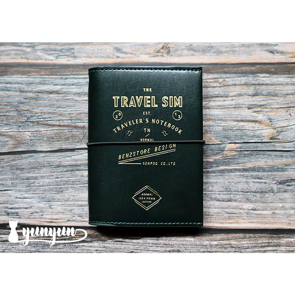 Libreta Travel Sim Verde Oscuro - 14x10,2cm 1