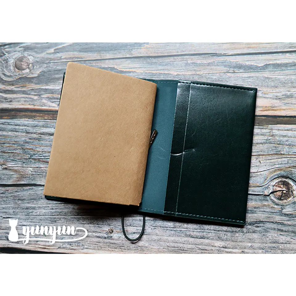 Libreta Travel Sim Verde Oscuro - 14x10,2cm 7