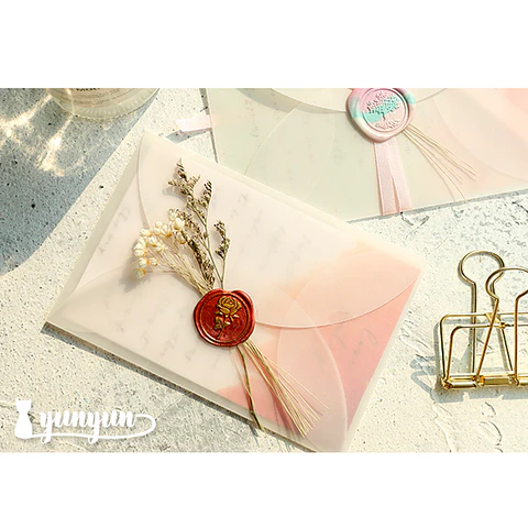 Sobres Pétalo Papel Diamante 15,x10cm - 10 pzas