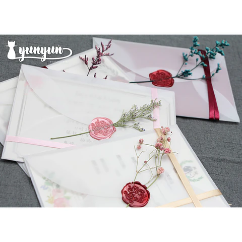 Sobres Pétalo Papel Diamante 16x11cm - 10 pzas