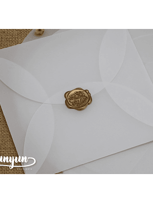 Sobres Pétalo Papel Diamante 16x16cm - 10 pzas