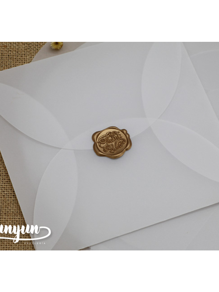 Sobres Pétalo Papel Diamante 16x16cm - 10 pzas 1