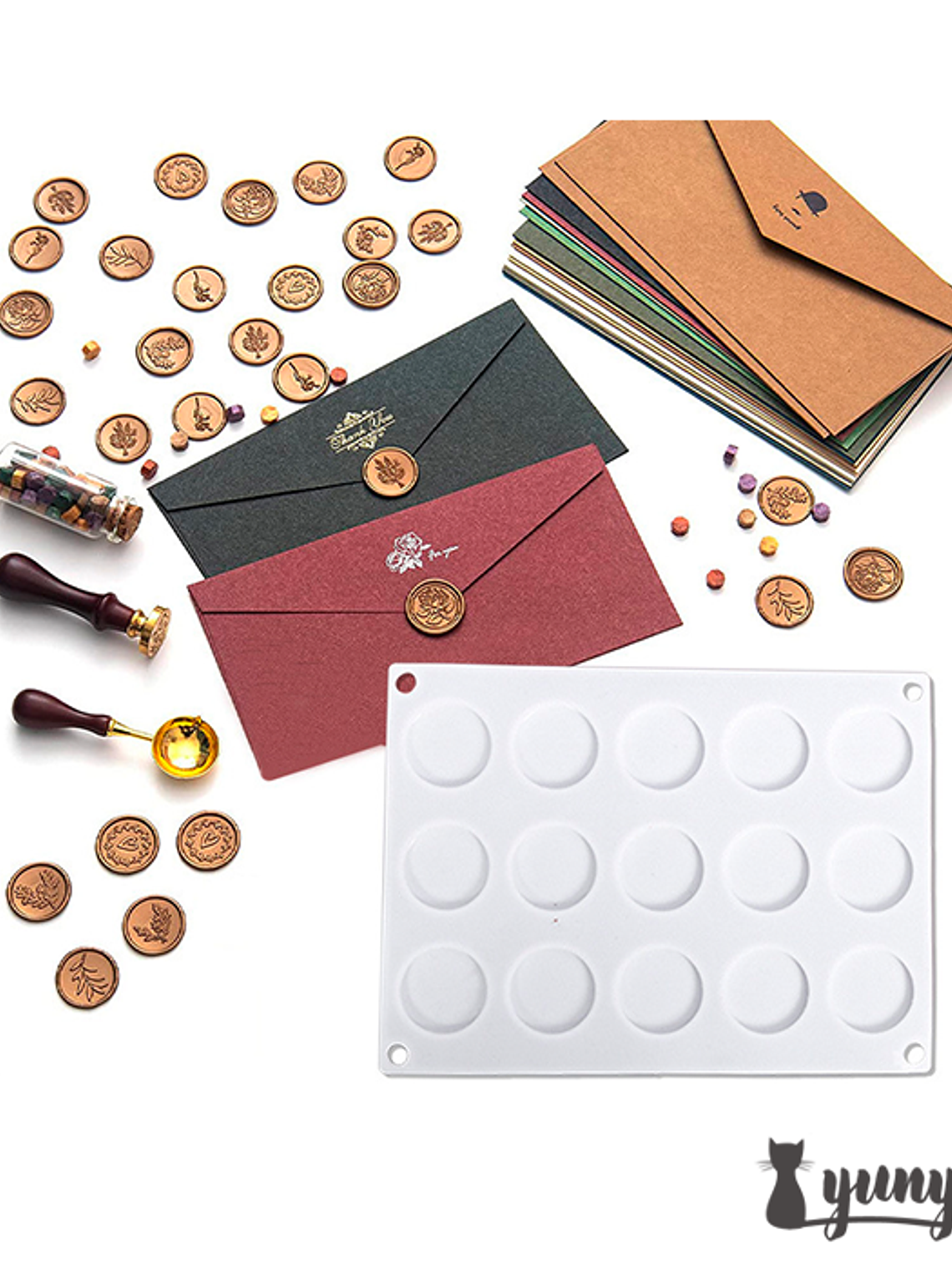 Molde Silicona 12 Sellos - 1 pzas 1