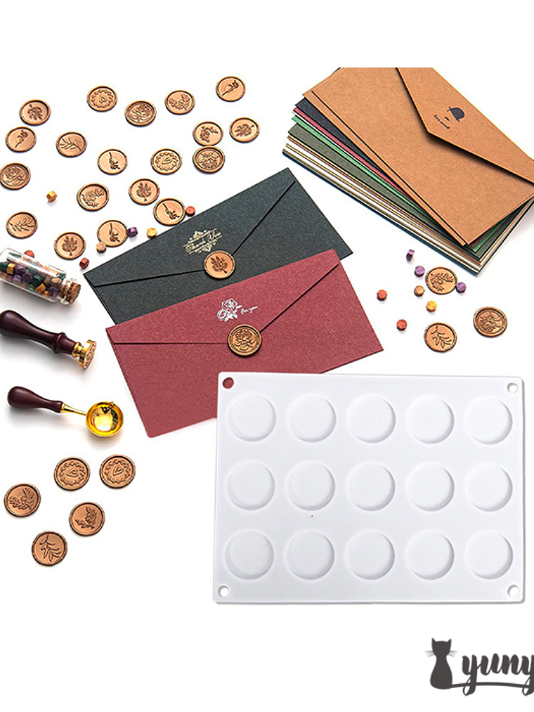 Molde Silicona 12 Sellos - 1 pzas 1