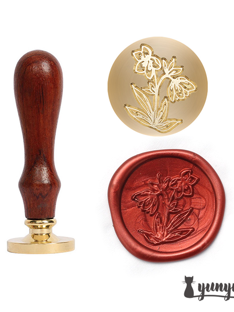 Sello de Lacre Flores - 2,5cm 1