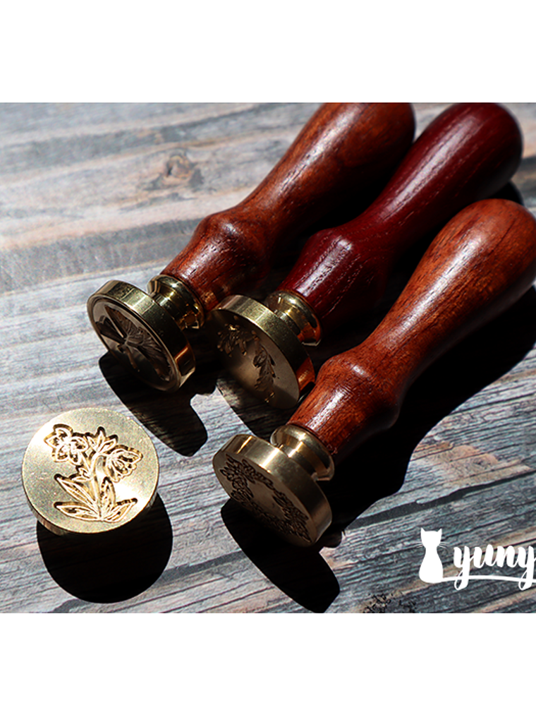 Sello de Lacre Flores - 2,5cm 3