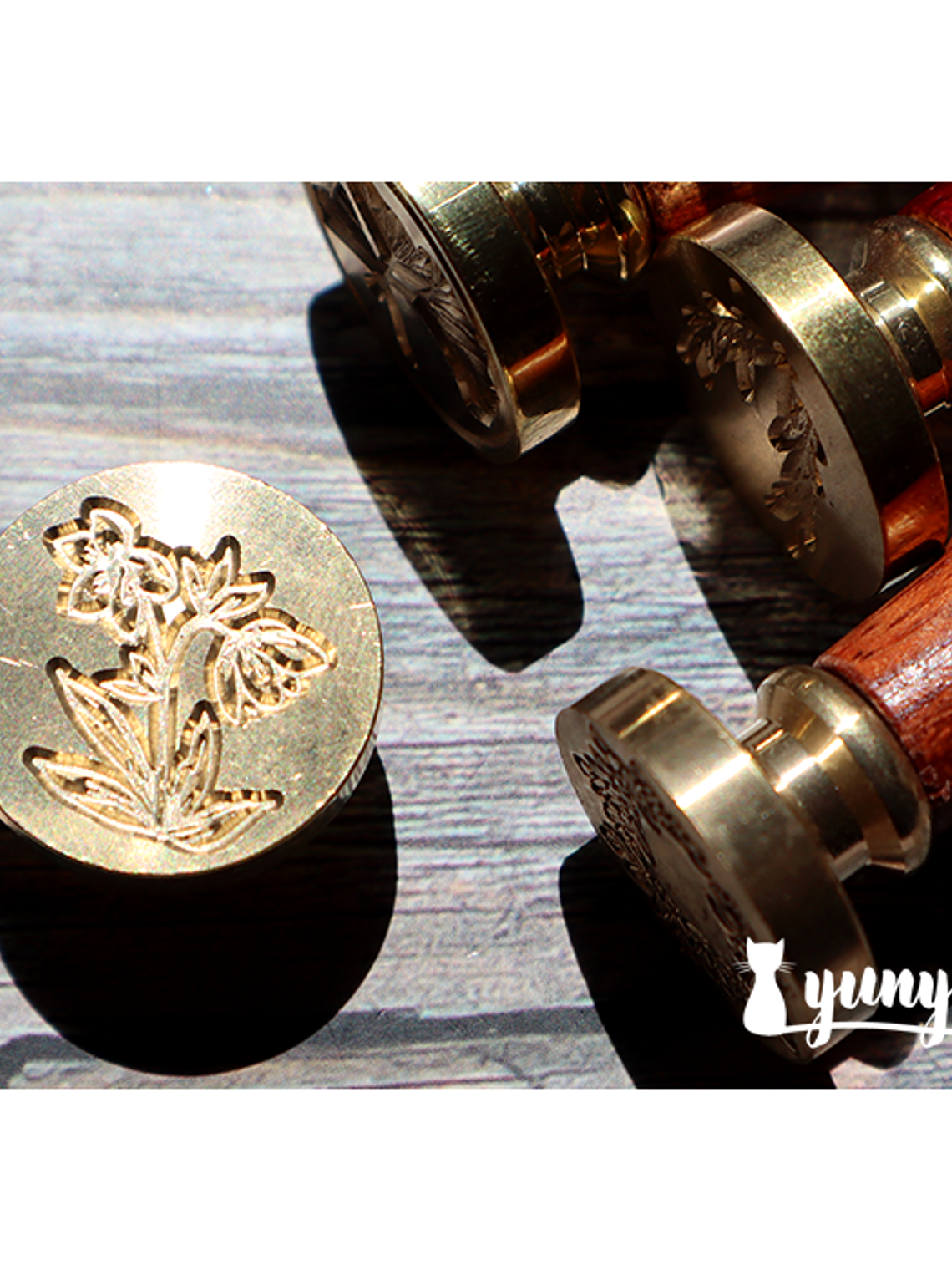 Sello de Lacre Flores - 2,5cm 5