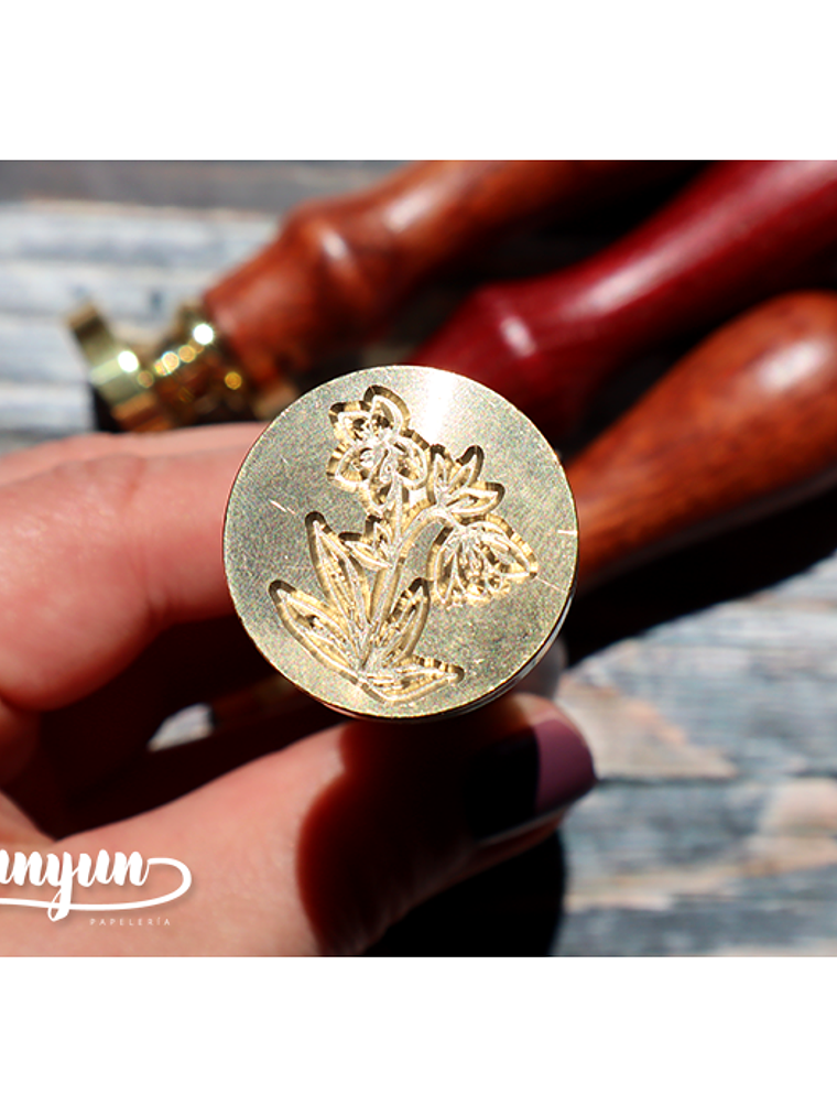 Sello de Lacre Flores - 2,5cm 2