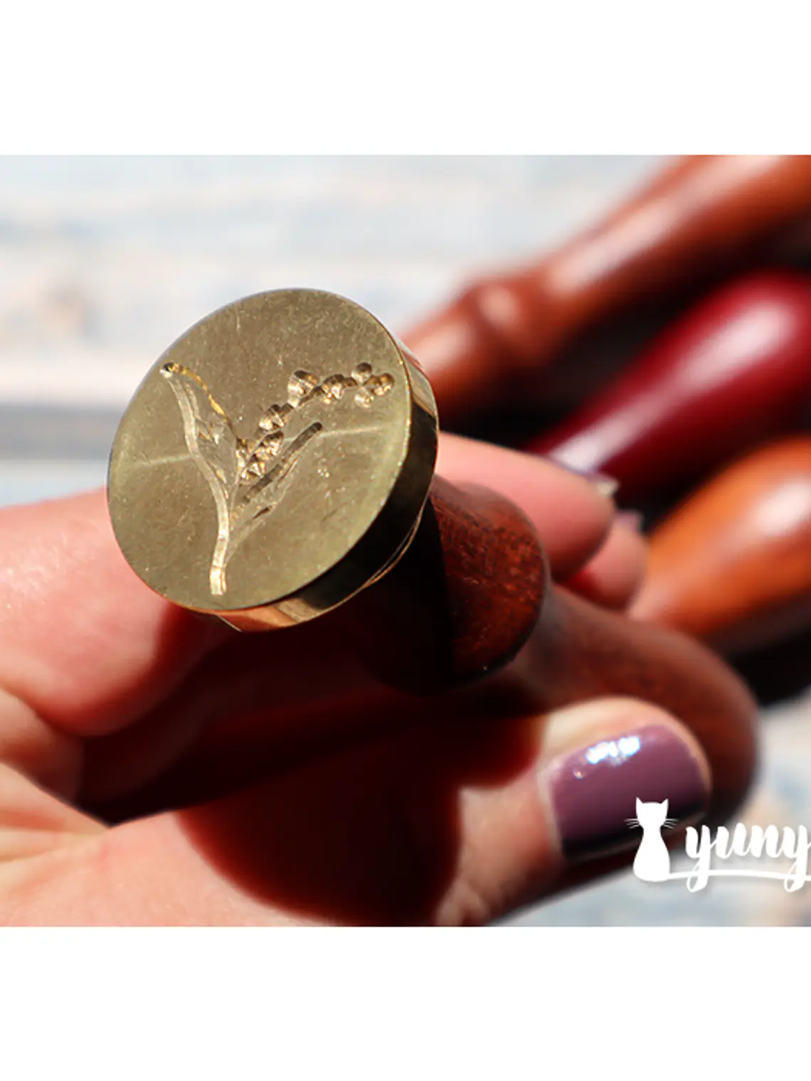 Sello de Lacre Lirio del Valle - 2,5cm 3