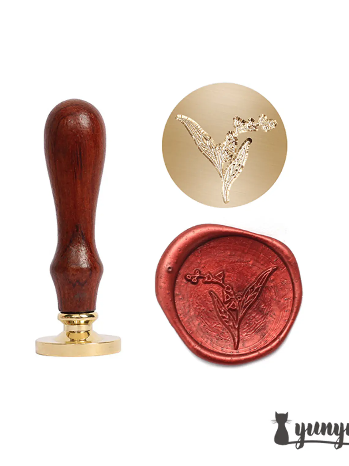 Sello de Lacre Lirio del Valle - 2,5cm 2