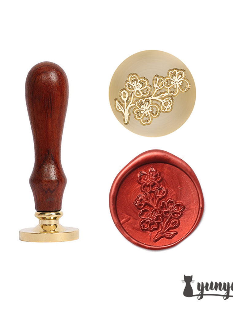 Sello de Lacre Flores III - 2,5cm 2