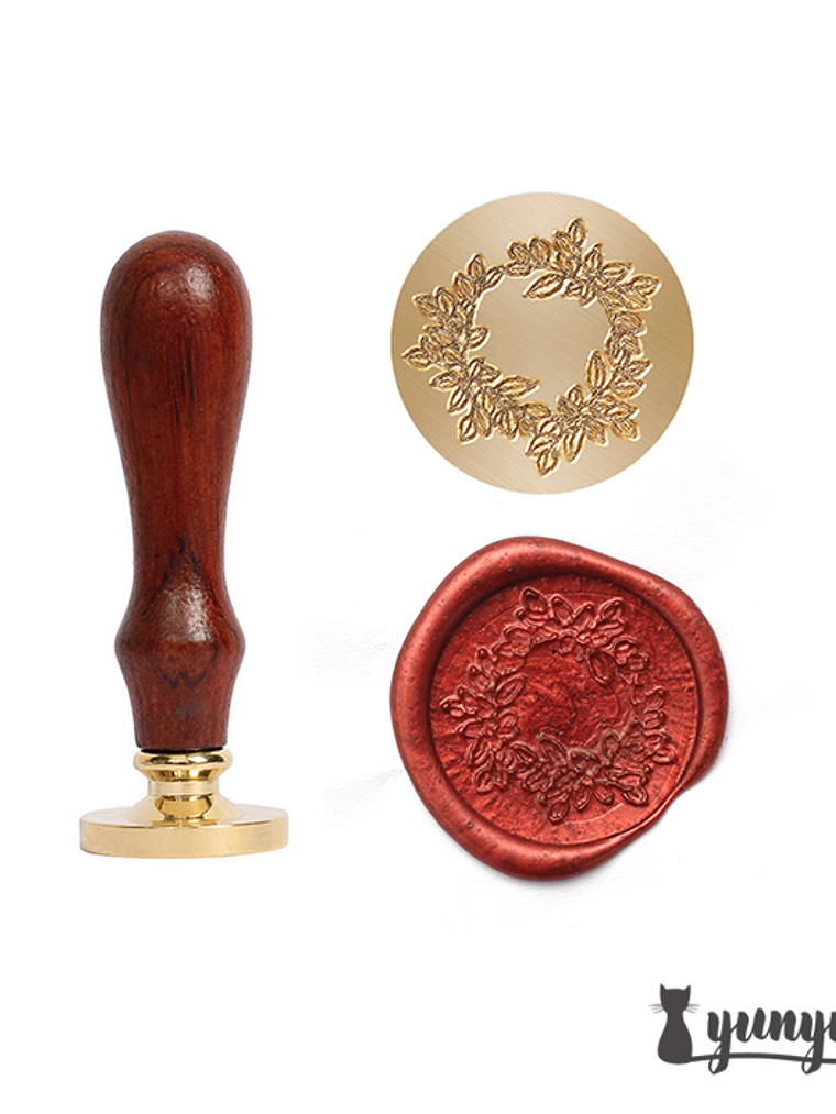 Sello de Lacre Corona Botánica I - 2,5cm 2