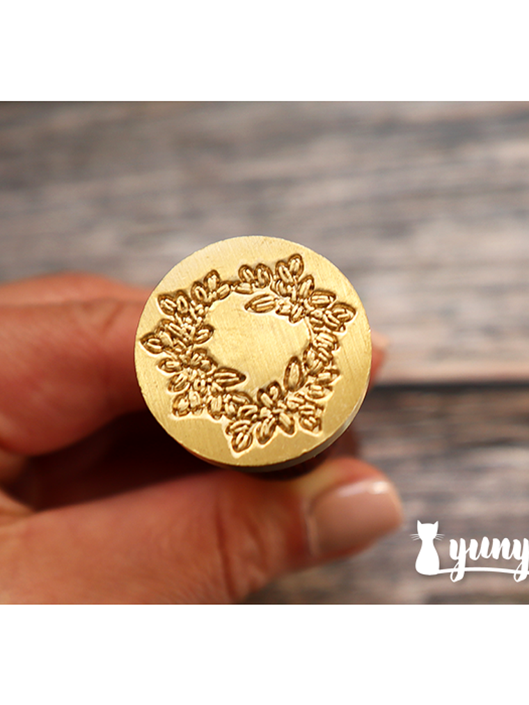 Sello de Lacre Corona Botánica I - 2,5cm 1