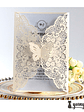 Tarjeta de invitaciones mariposa - 10 pzas - Miniatura 1