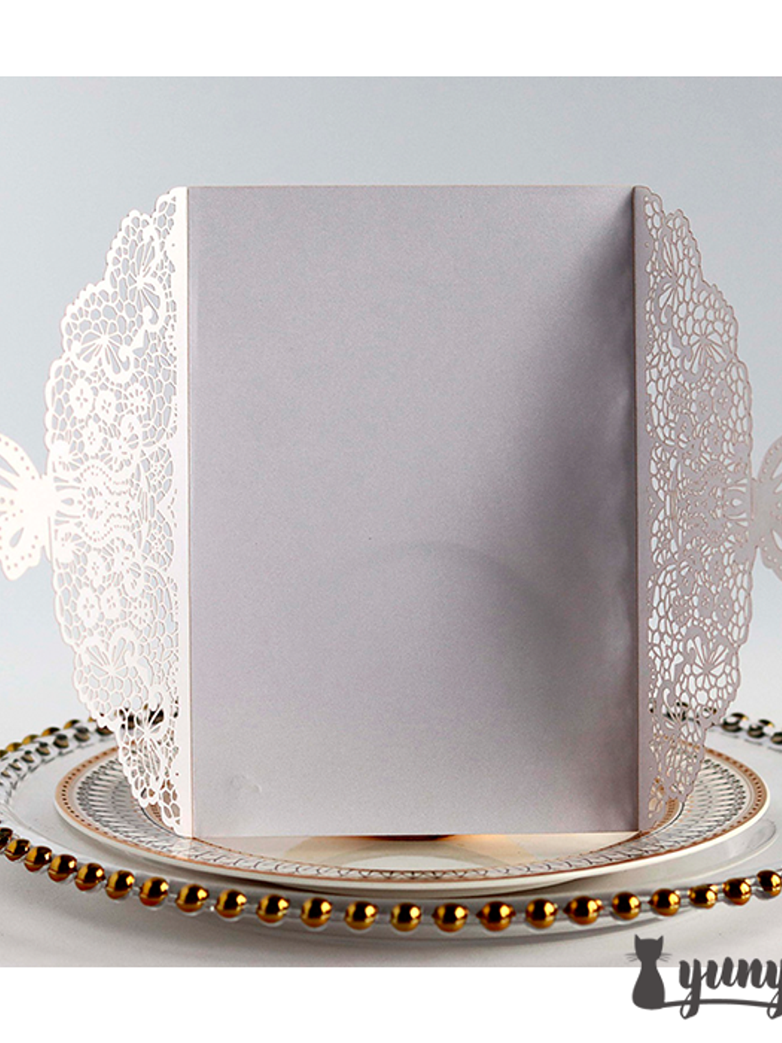 Tarjeta de invitaciones mariposa - 10 pzas 4