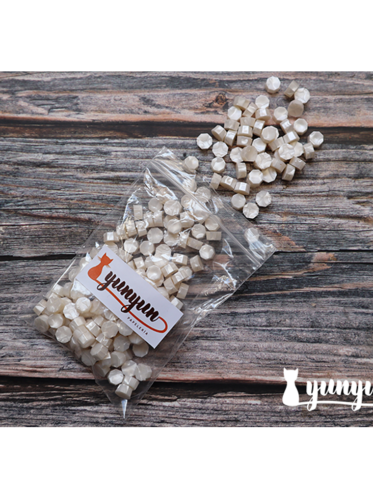 Lacre Blanco Perlado - 200 pzas 4