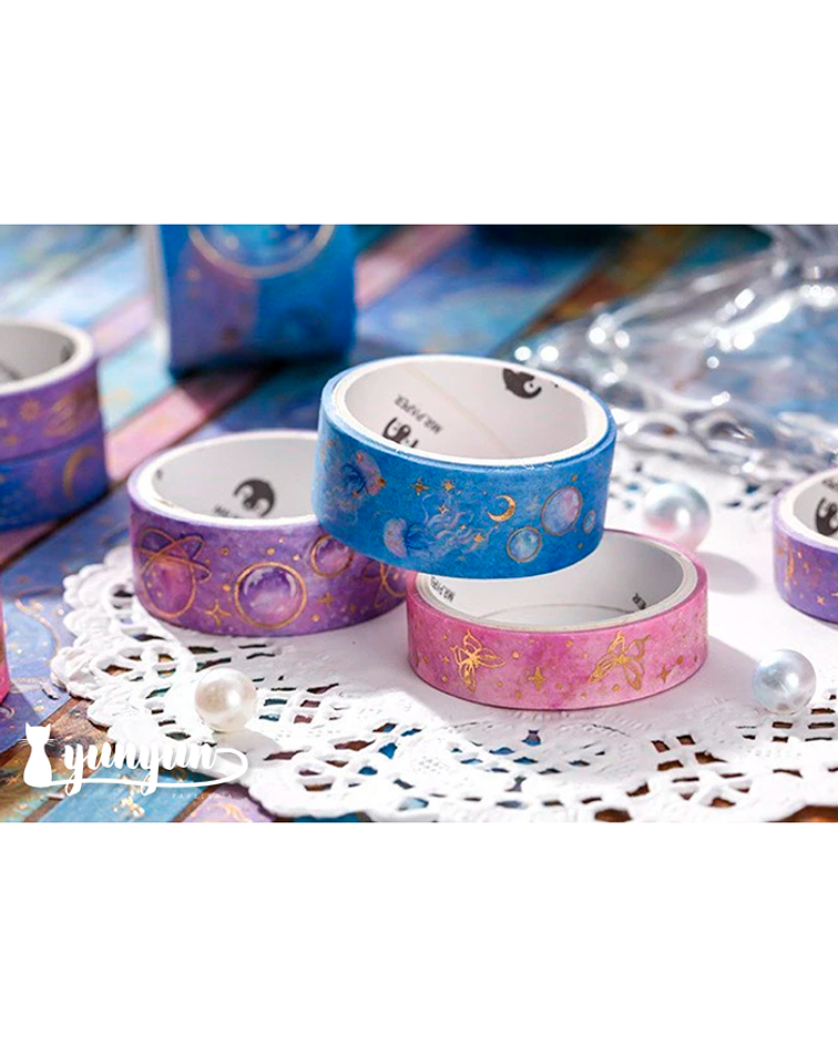 Pack Washi Tapes Foil Milky Way - 10 pzas
