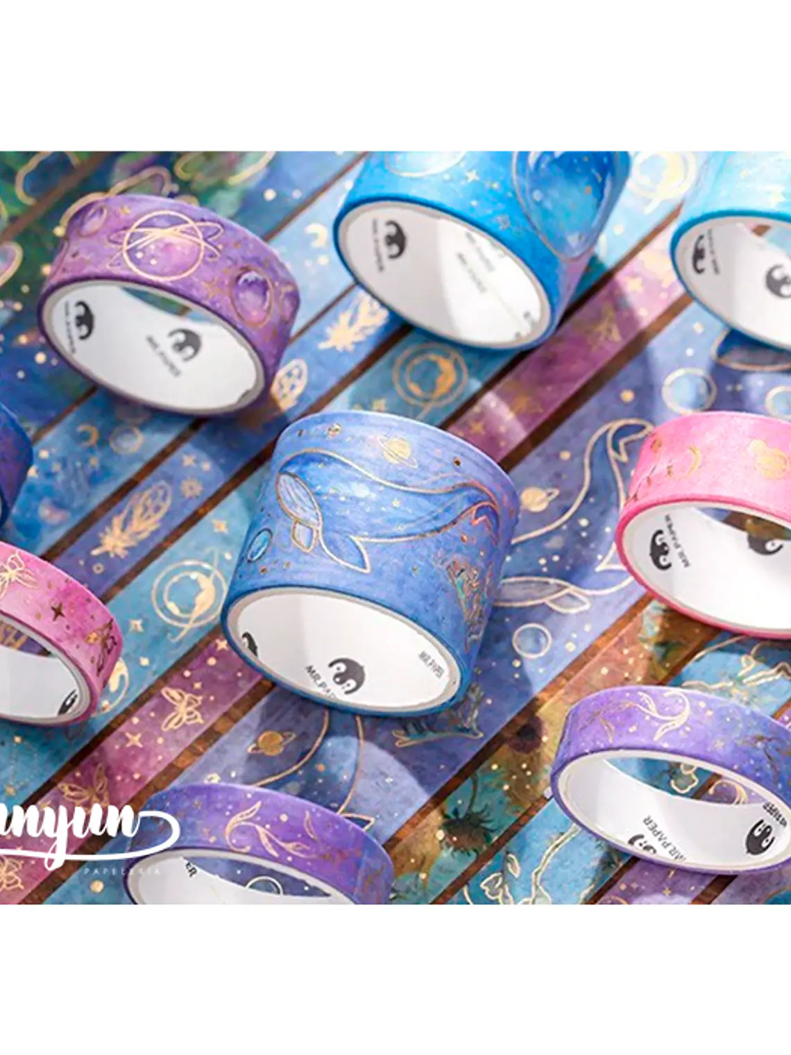 Pack Washi Tapes Foil Milky Way - 10 pzas 3
