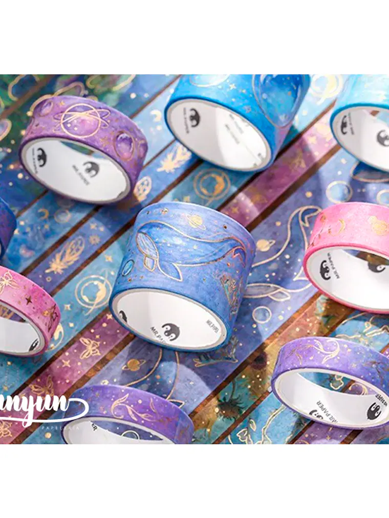 Pack Washi Tapes Foil Milky Way - 10 pzas 3