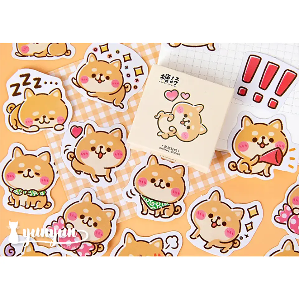 Caja Stickers Gato #14 - 45 pzas 1