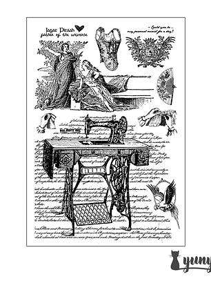 Sellos Silicona Vintage II - 10 pzas