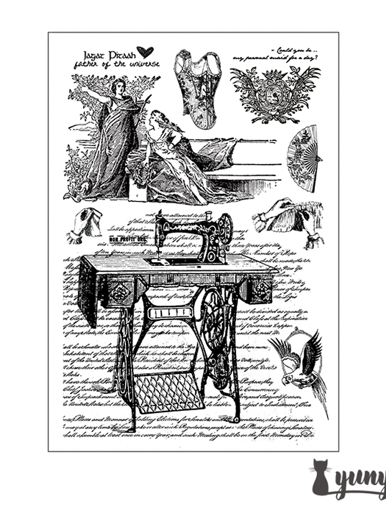 Sellos Silicona Vintage II - 10 pzas 1