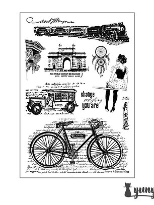 Sellos Silicona Vintage III - 10 pzas