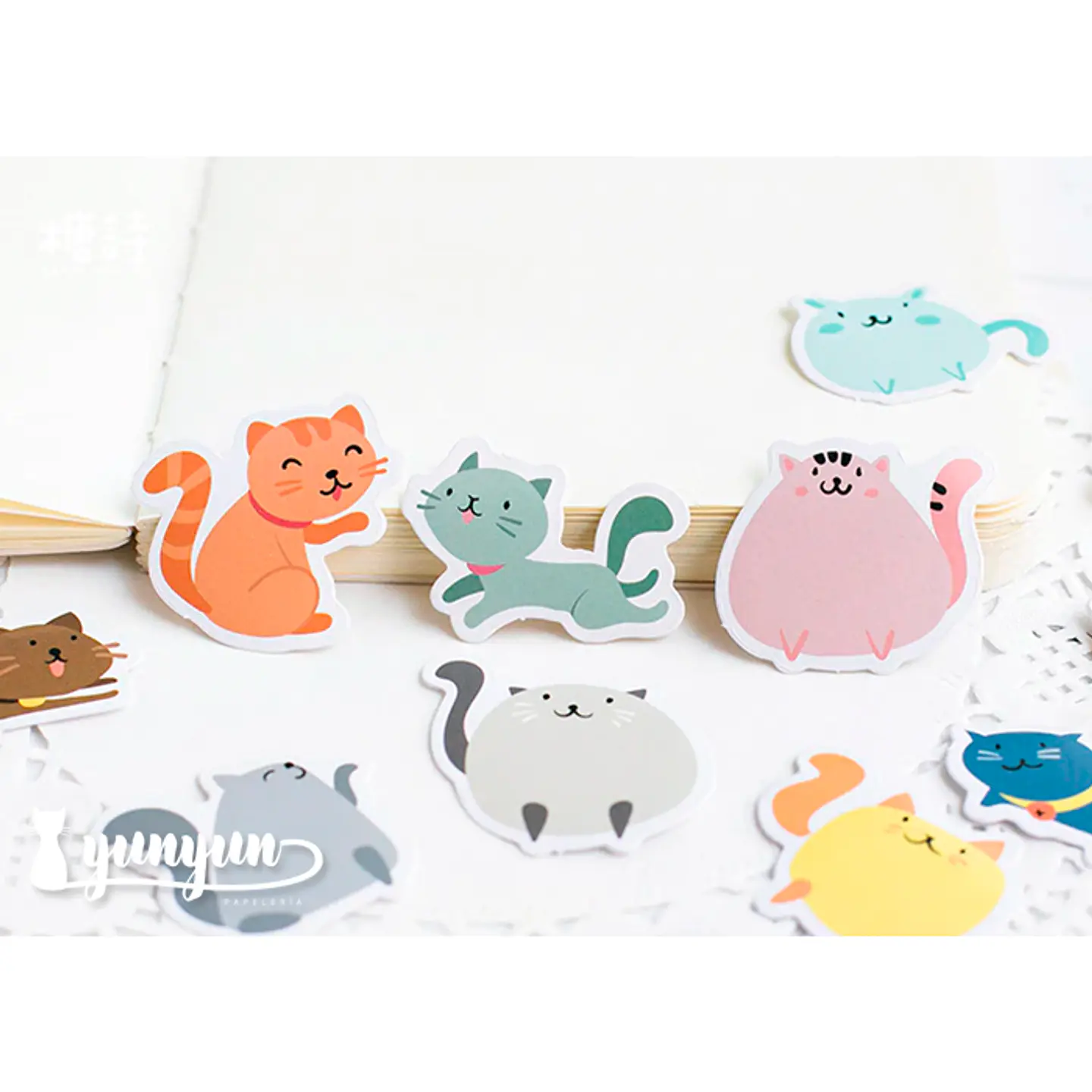 Caja Stickers Gato #16 - 45 pzas 2