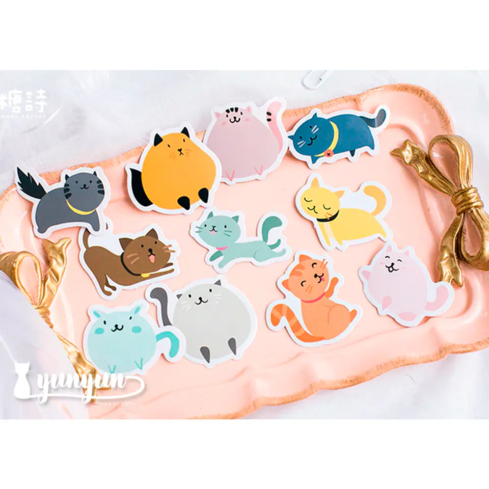 Caja Stickers Gato #16 - 45 pzas 3