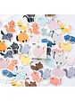 Caja Stickers Gato #16 - 45 pzas - Miniatura 1