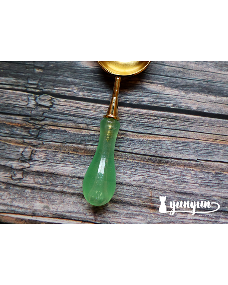Cuchara Sello de Lacre (3cm) - Verde