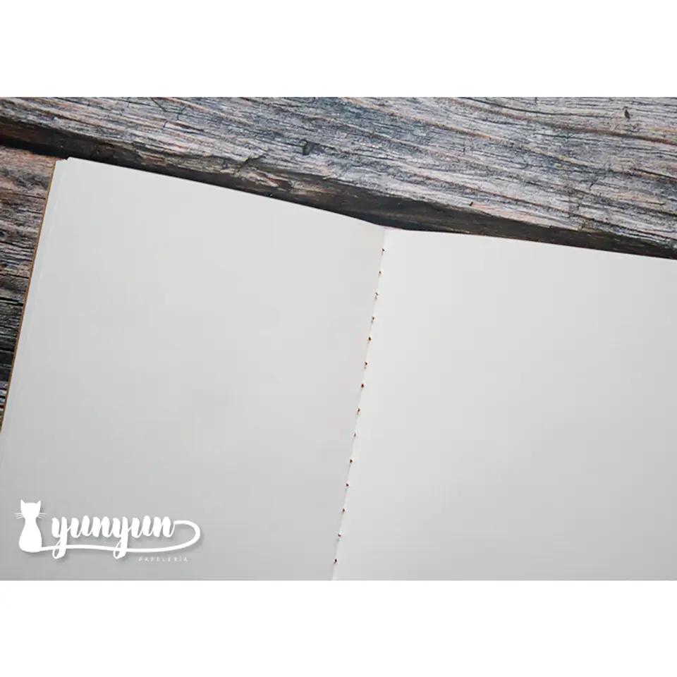 Libreta Respuesto Hojas Blancas Travelers 21x11cm  2