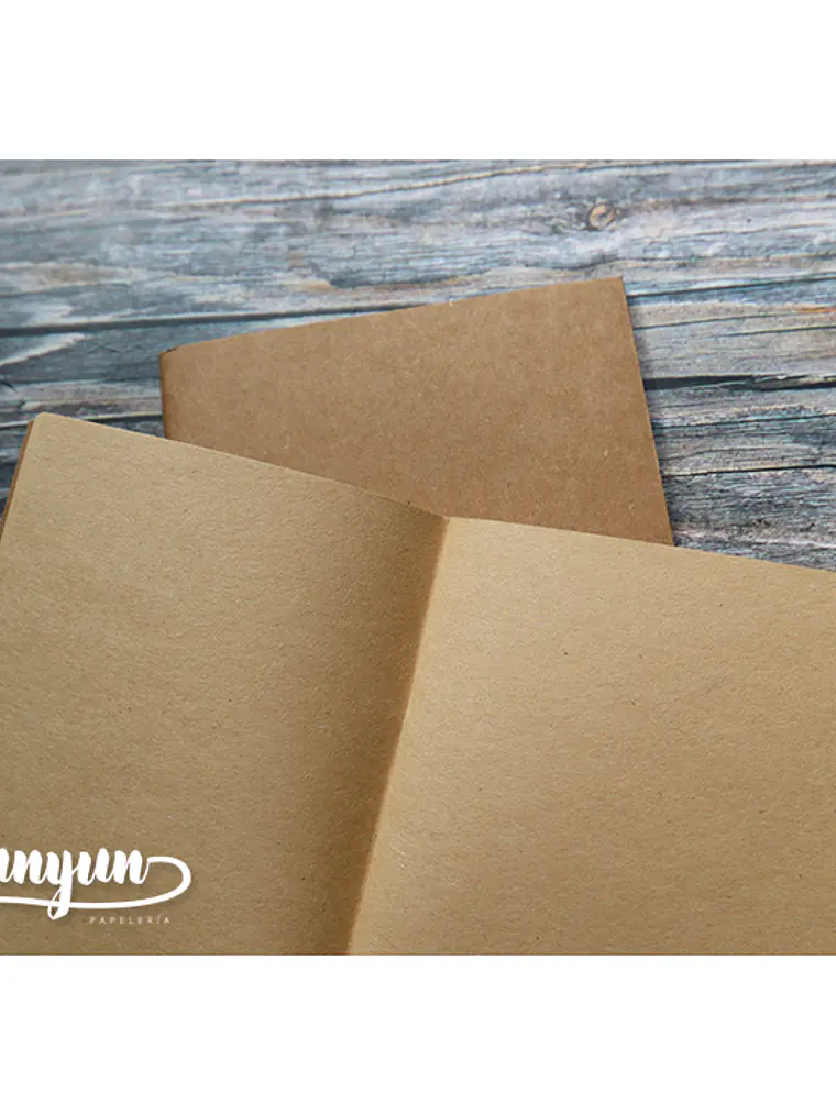 Libreta Respuesto Hojas Kraft Travelers 21x11cm  2