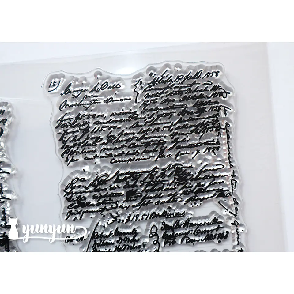 Sellos Silicona Escritura Vintage II - 2 pzas 2