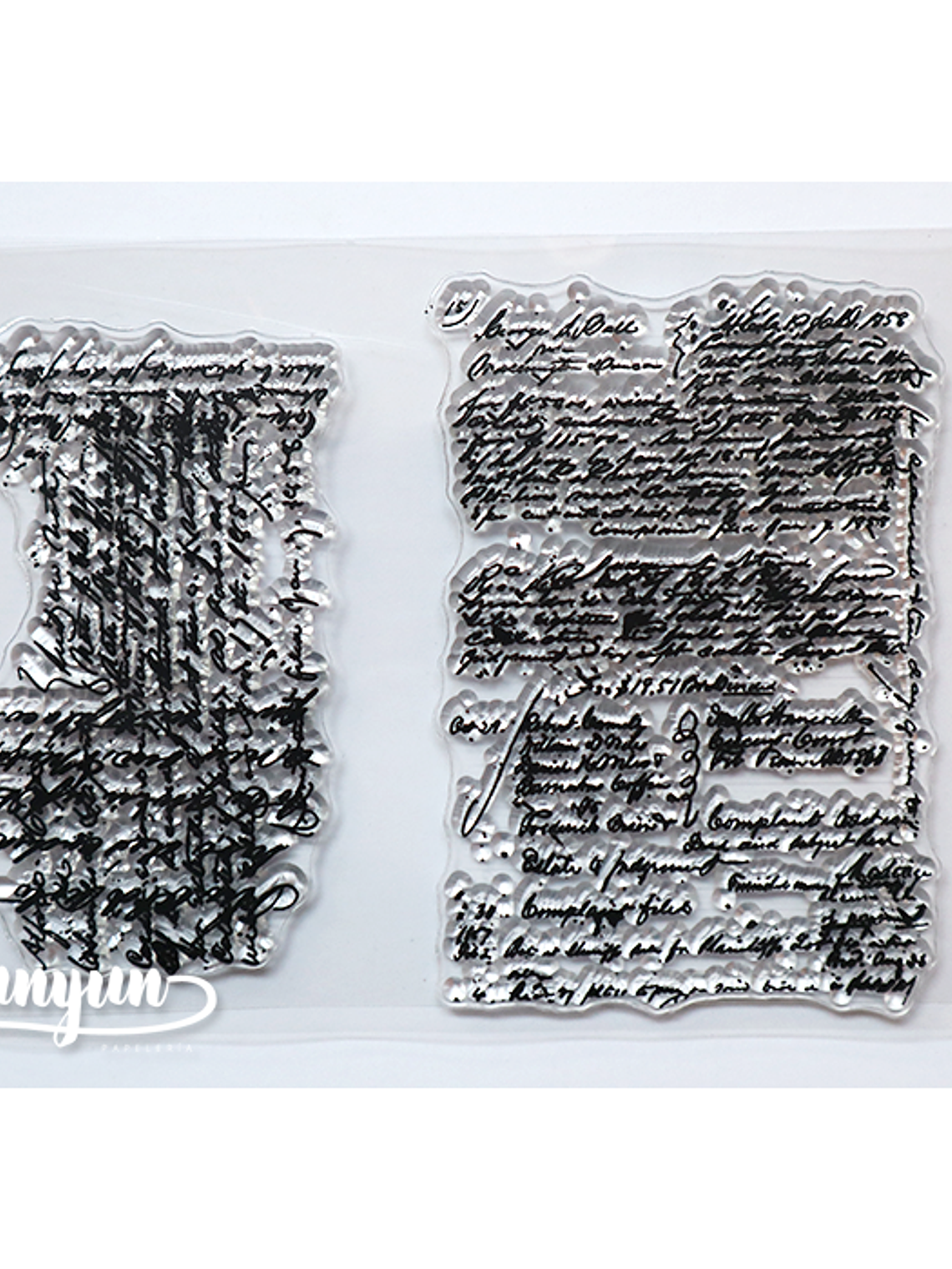 Sellos Silicona Escritura Vintage II - 2 pzas 1