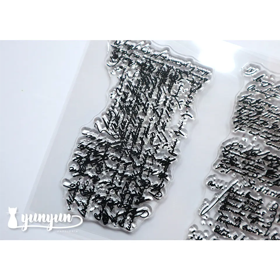 Sellos Silicona Escritura Vintage II - 2 pzas 5