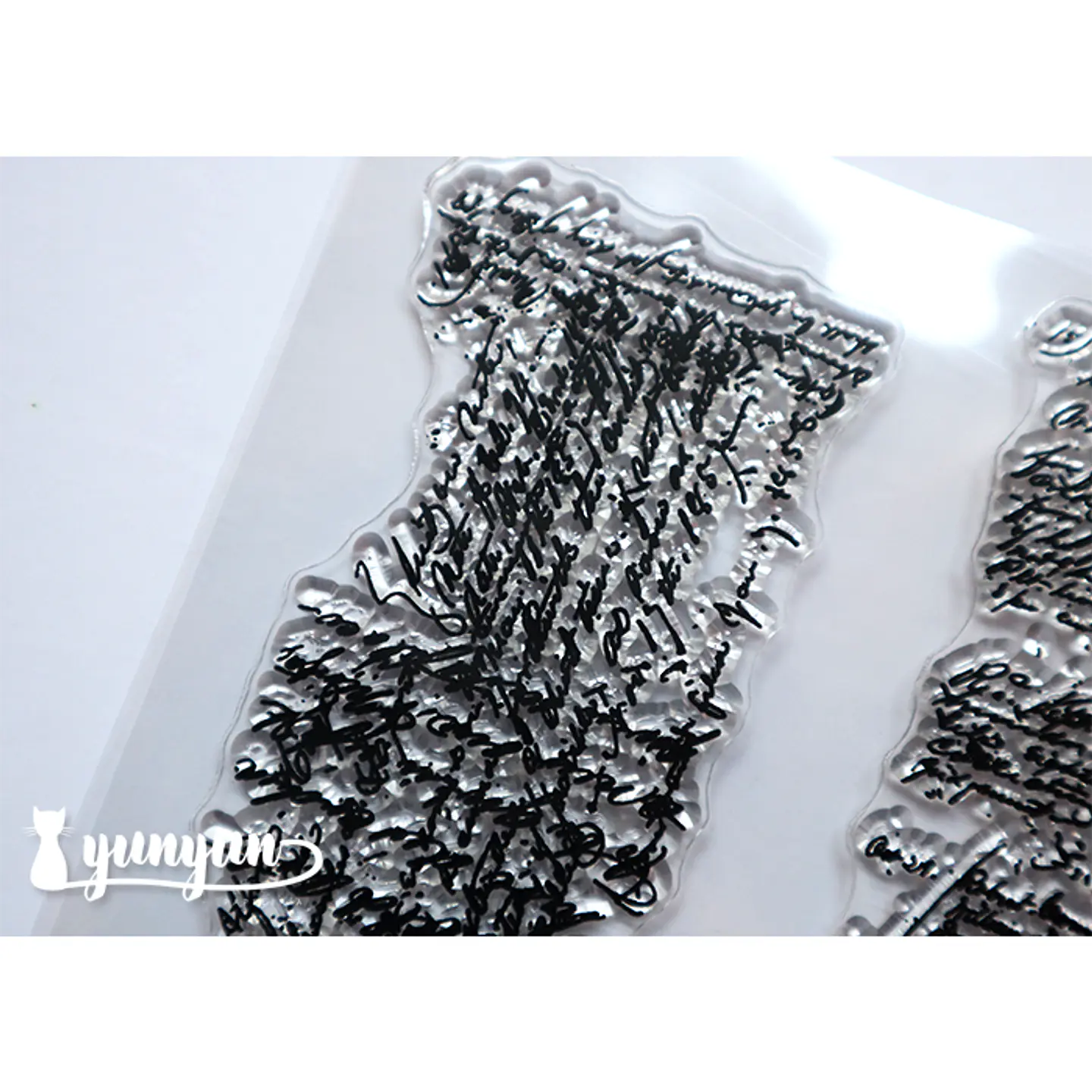 Sellos Silicona Escritura Vintage II - 2 pzas 4