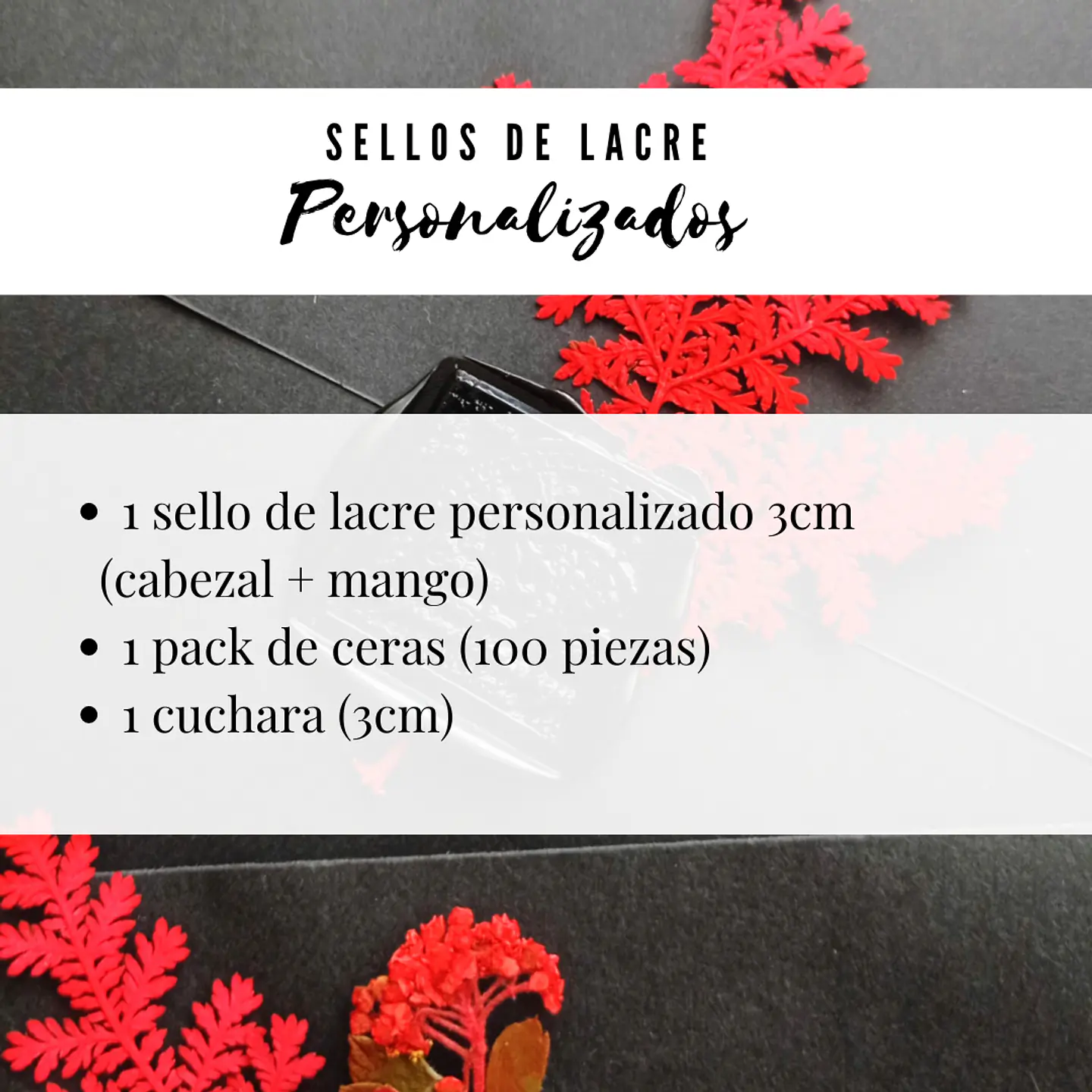 Pack Esencial -  Sello Personalizado 3cm 2