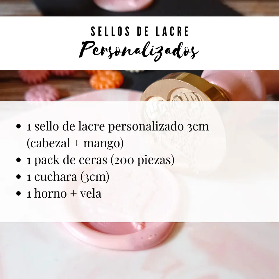 Pack Creativo - Sello Personalizado 3cm 2