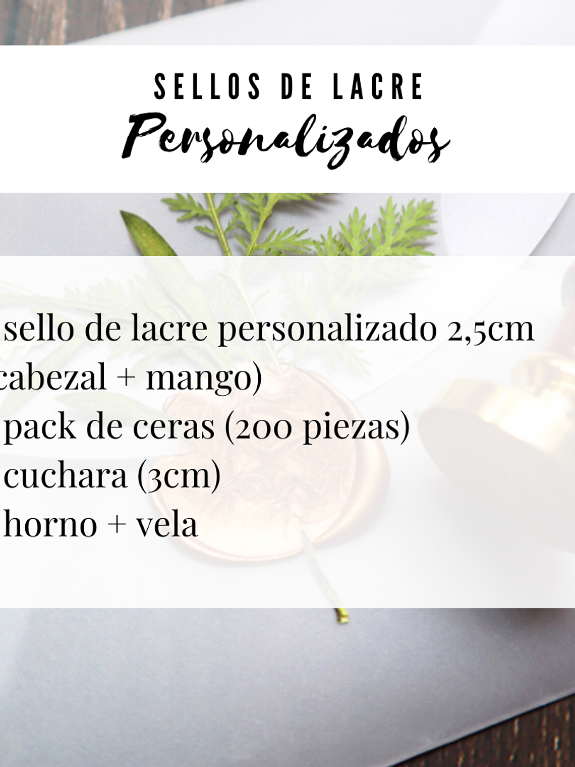 Pack Creativo - Sello Personalizado 2,5cm 2