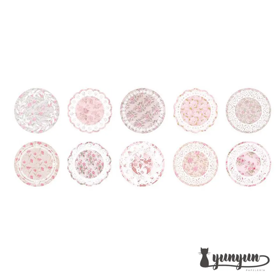 Set Encaje Papel Colores II  - 30 pzas 13