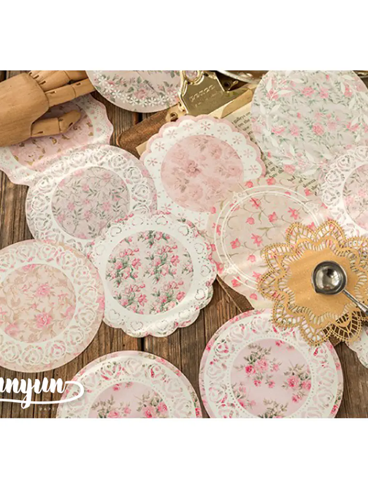 Set Encaje Papel Colores II  - 30 pzas 9