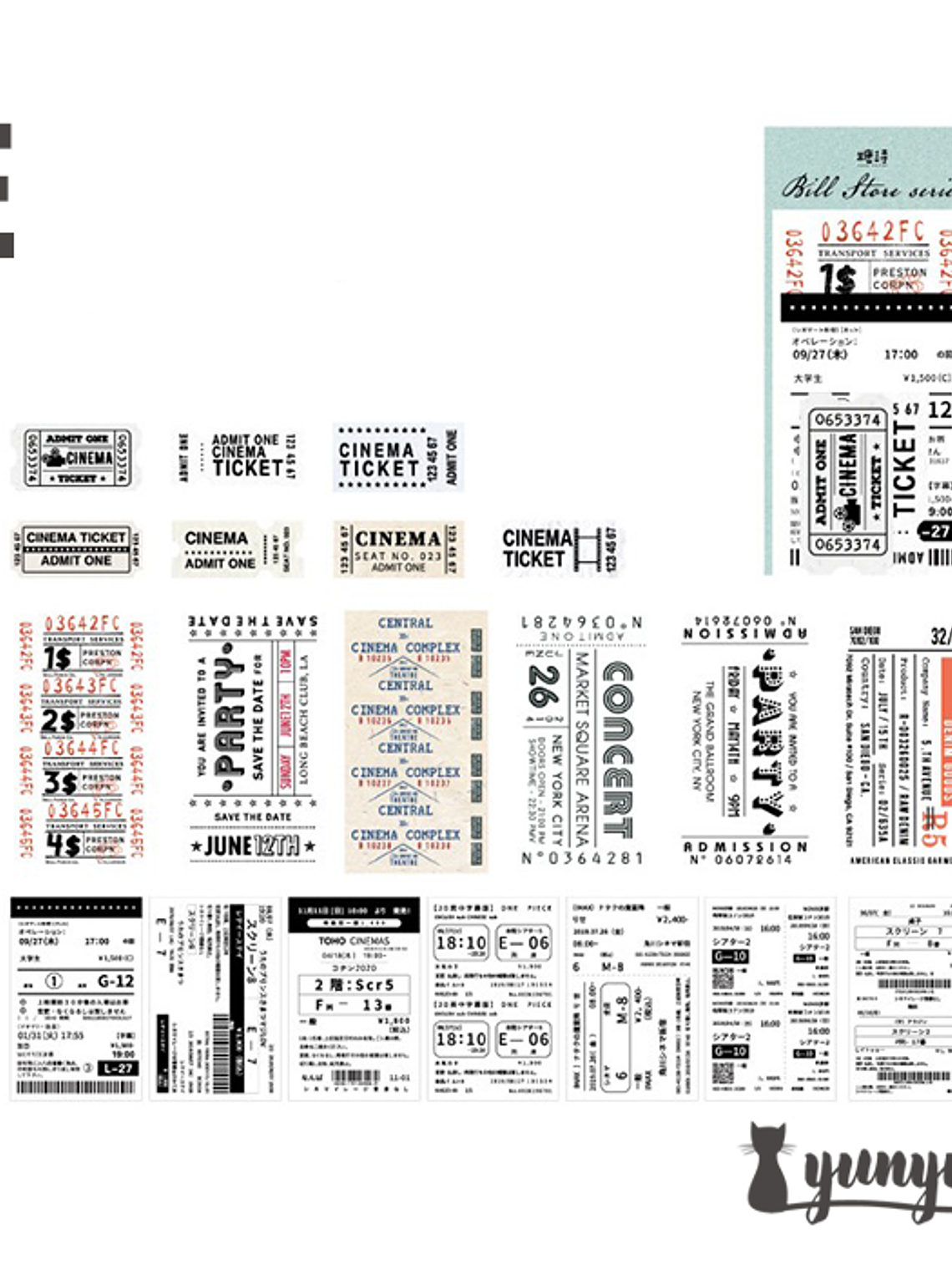 Tickets de Viaje II - 60 pzas 15
