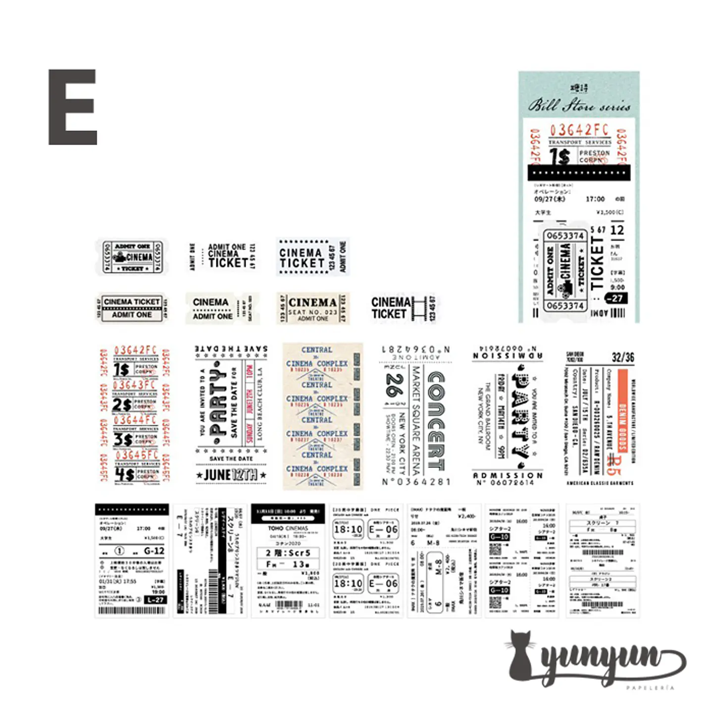 Tickets de Viaje II - 60 pzas 15