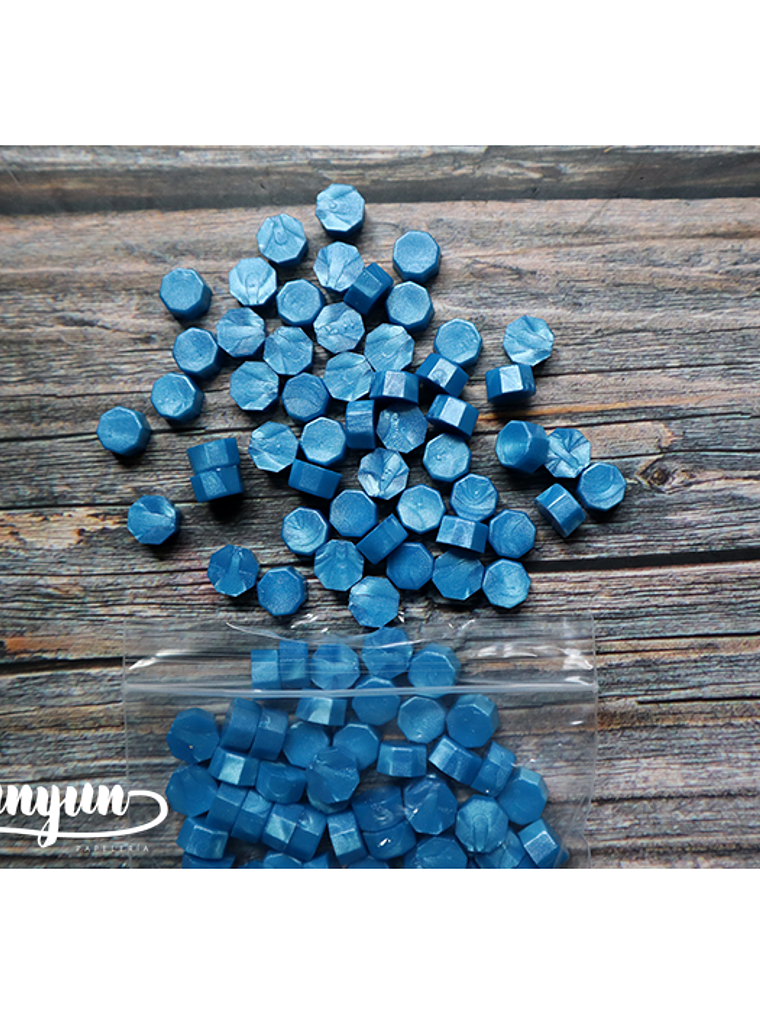 Pack Lacre Azul Celeste Perlado - 200 pzas 4